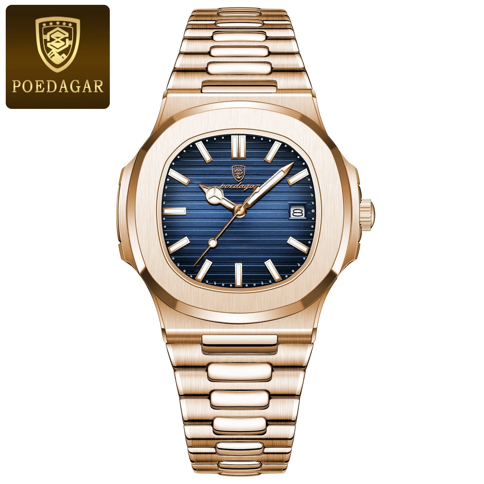 Men's Watches - "POEDAGAR Watch Casual Wristwatch Leather Strap Watch Luminous Watch Men's Luxury Watch Sports Quartz Watch Square Dial Watch" Waterproof Watch