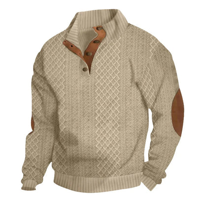 Men's Jumpers & Knitwear - autumn style UK casual winter wear knitted pullover for men men’s jumpers multicolour jacquard knit retro men’s knitwear stand collar jumper thick warm jumper winter fashion UK