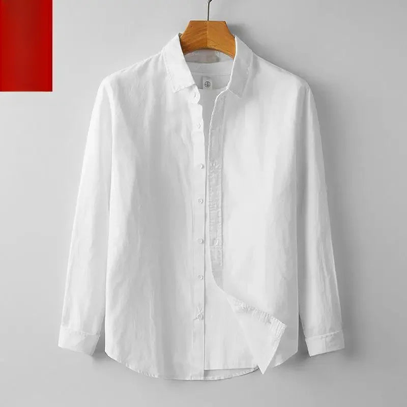 Men's Shirts - "Summer Shirt Breathable Fabric" Cotton Linen Shirt Half Sleeve Top Lightweight Men's Shirt Men's Casual Shirt Short Sleeve Shirt Slim Fit Shirt