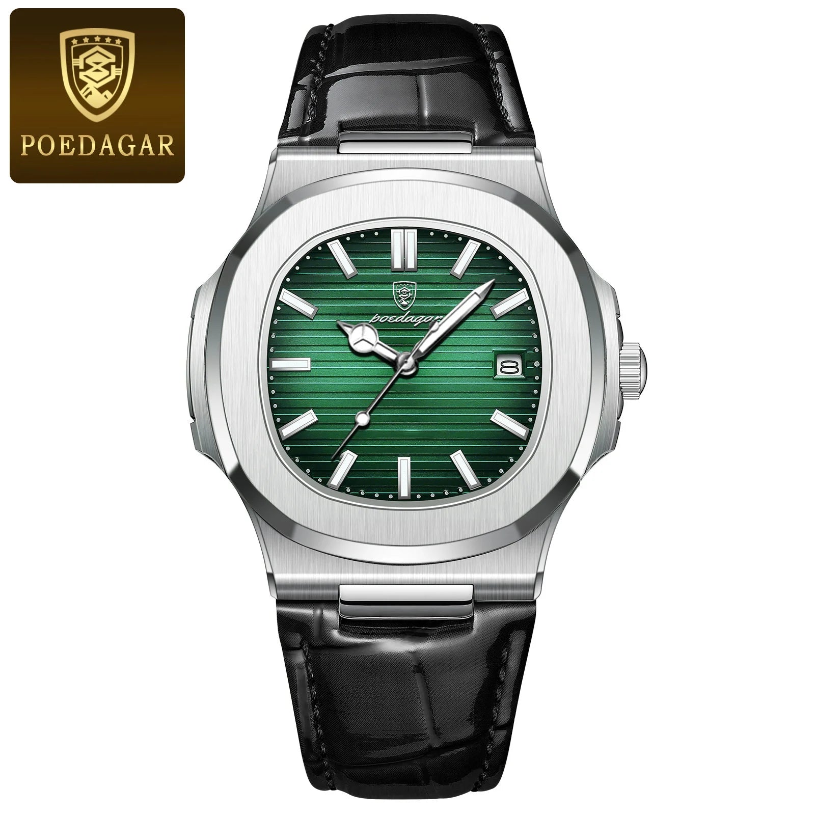 Men's Watches - "POEDAGAR Watch Casual Wristwatch Leather Strap Watch Luminous Watch Men's Luxury Watch Sports Quartz Watch Square Dial Watch" Waterproof Watch